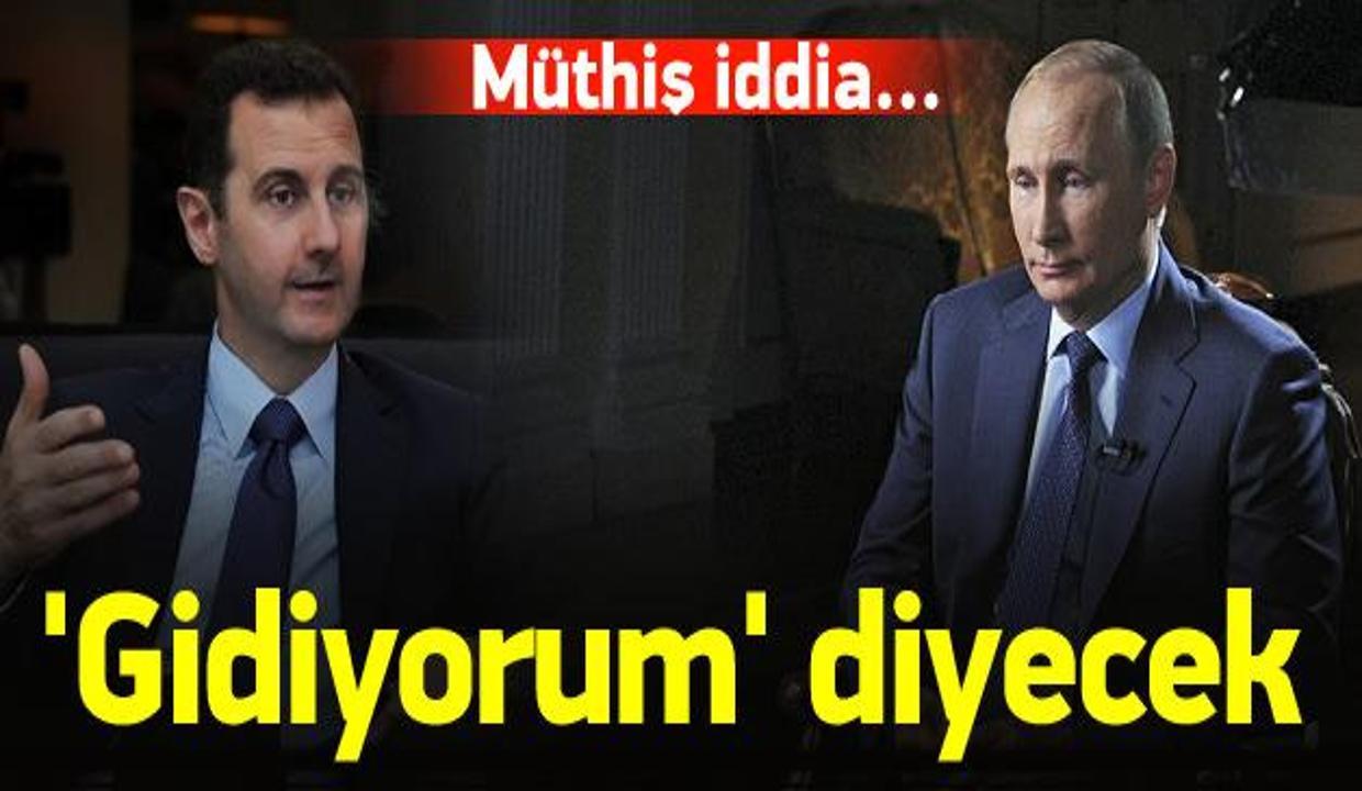 Müthiş iddia! Esed 'Gidiyorum' diyecek