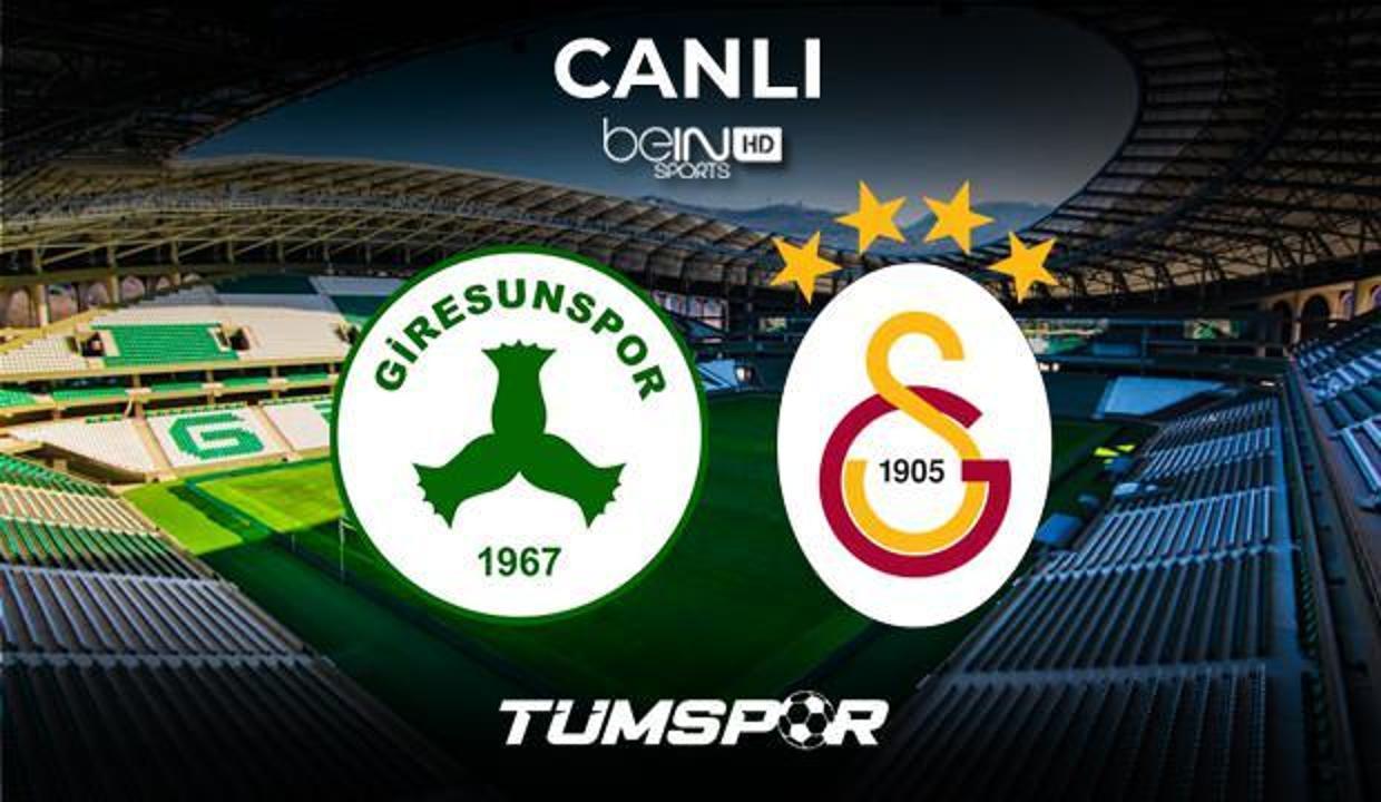 Giresunspor Galatasaray maçı canlı izle! BeIN Sports Giresun GS maçı