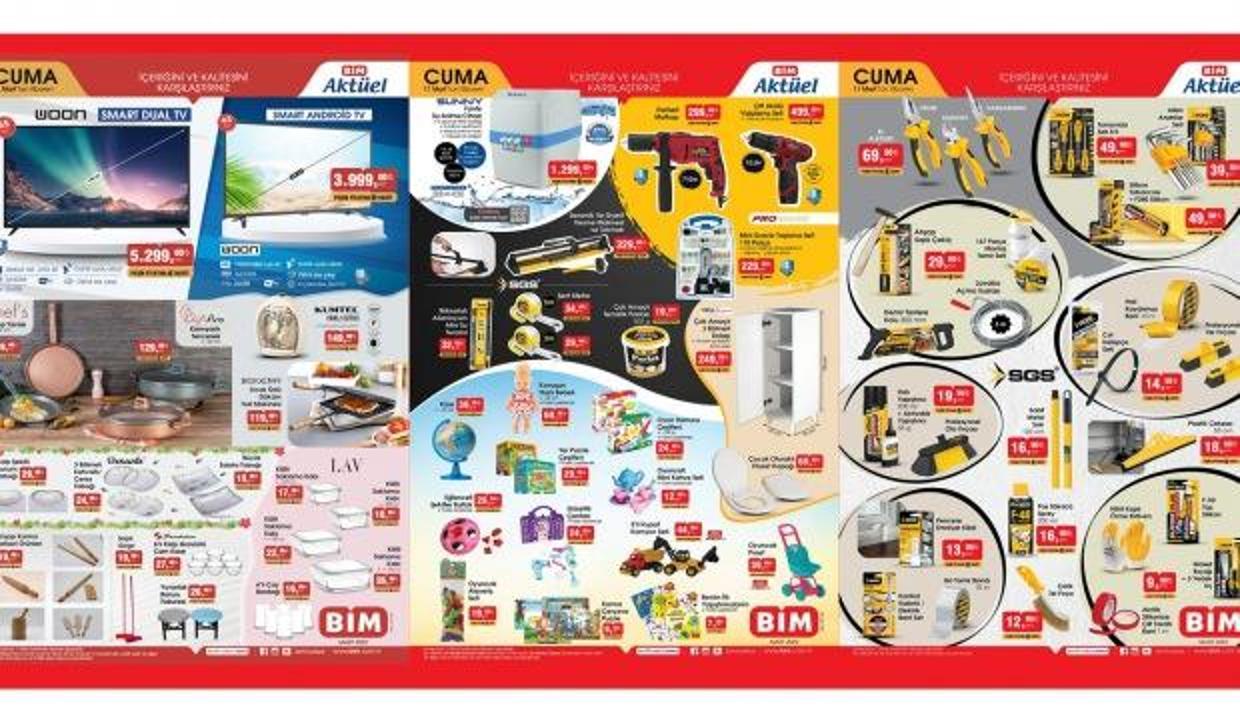 BİM 11 Mart 2022 aktüel kataloğu! Elektronik, züccaciye