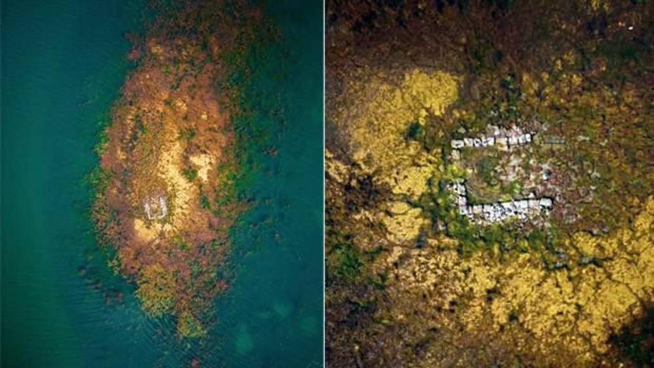 Sapanca Gölü’nde yeniden ortaya çıkan gizemli yapı çevresinde 3 şüpheli görüldü