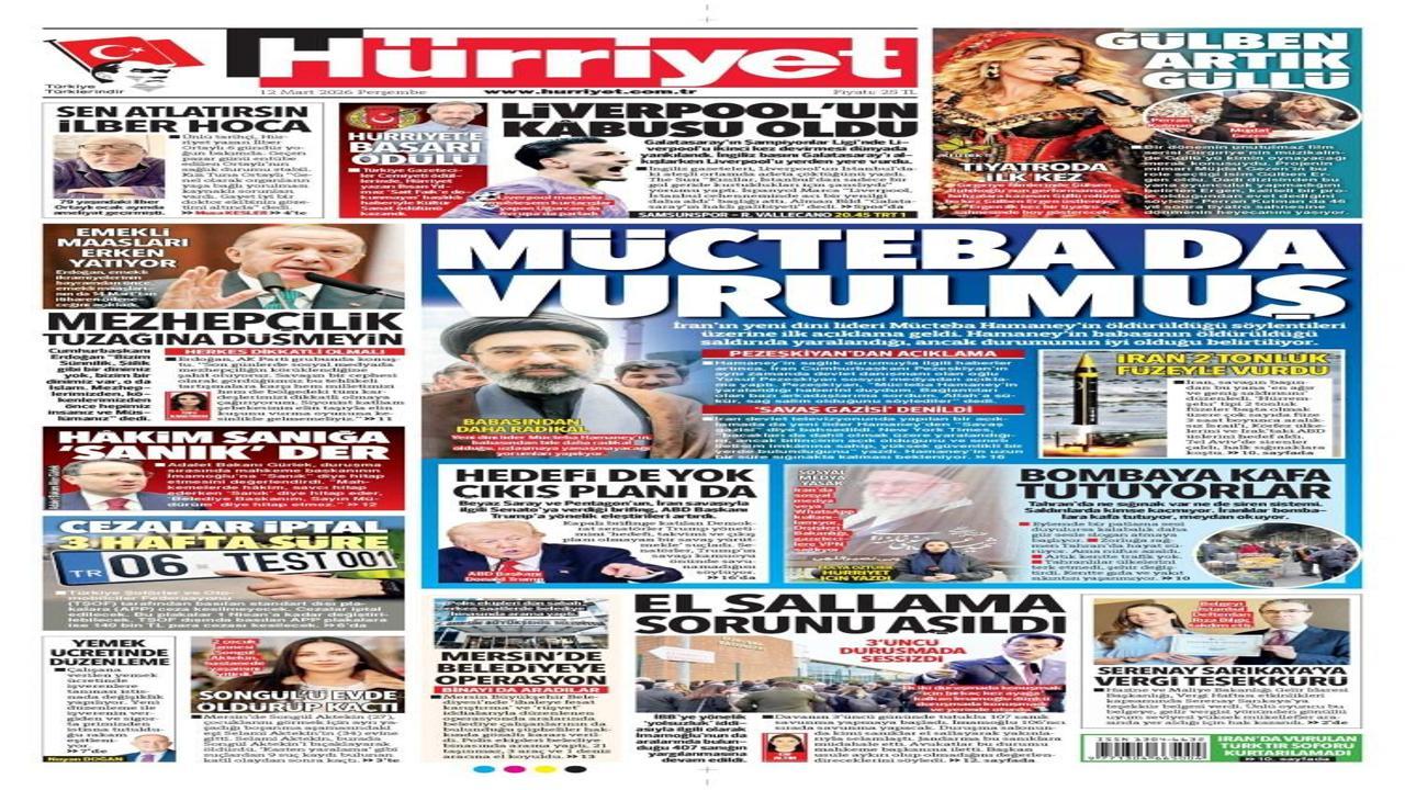 12 Mart Perşembe gazete manşetleri