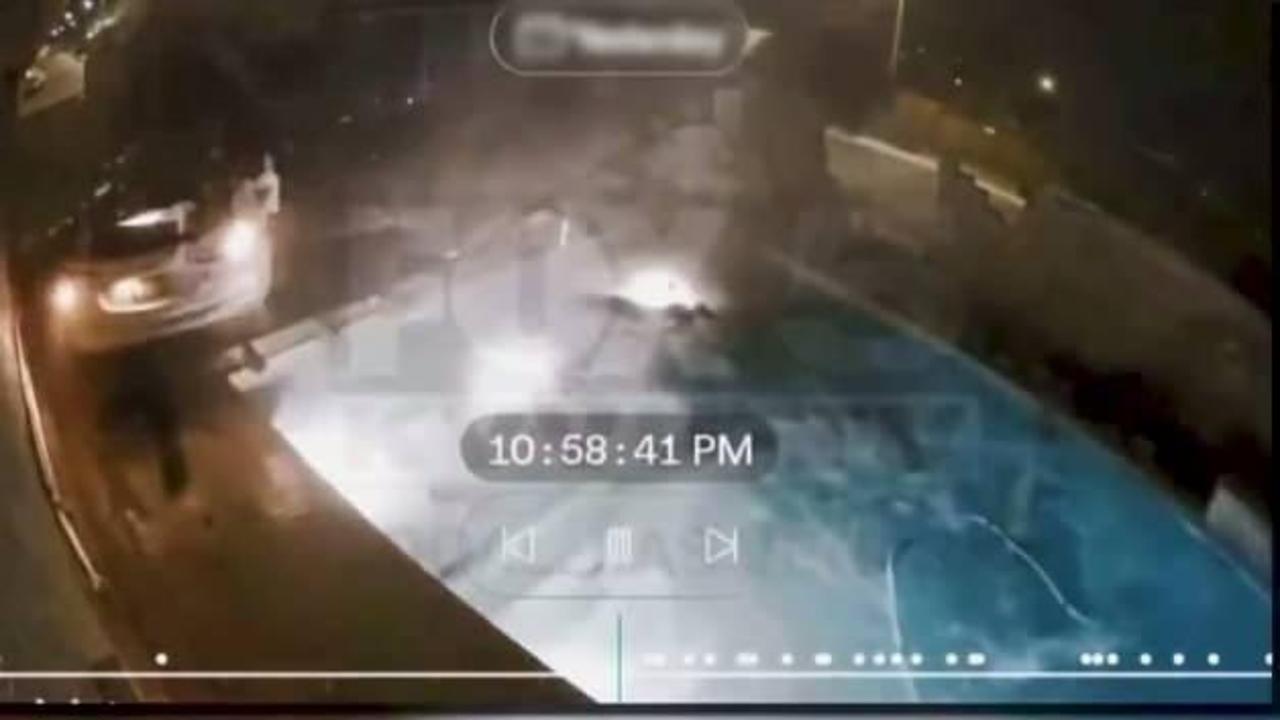 ABD'de dehşete düşüren kaza güvenlik kamerasına yansıdı!