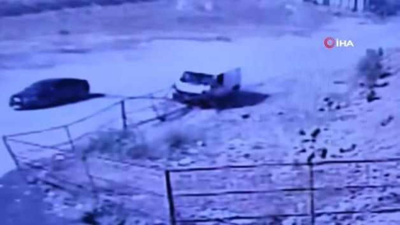 Malatya'da feci kaza: Demir korkuluk sürücünün kafasına saplandı