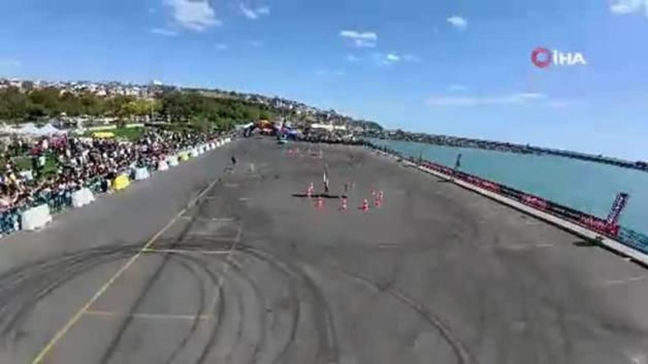 Tekirdağ’da asfalt eridi! Türk Torettolar drift şovuyla büyüledi