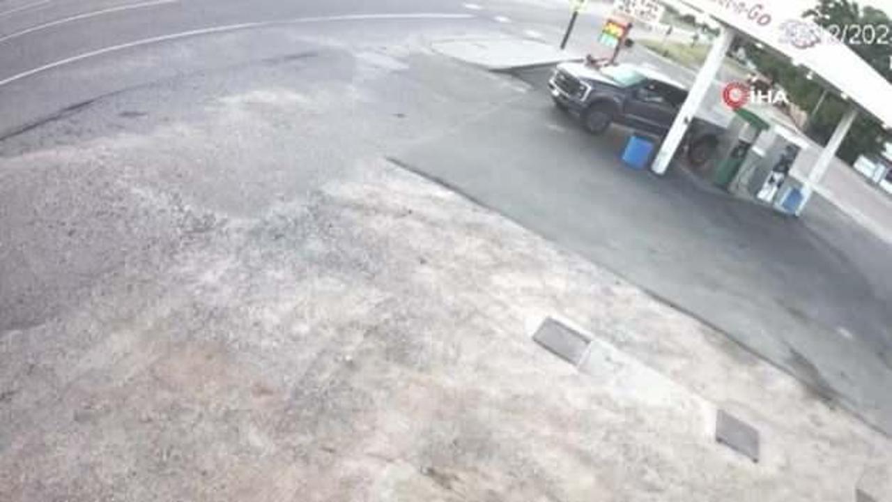 Arabayı temizleyen çalışan ölümden kıl payı kurtul…