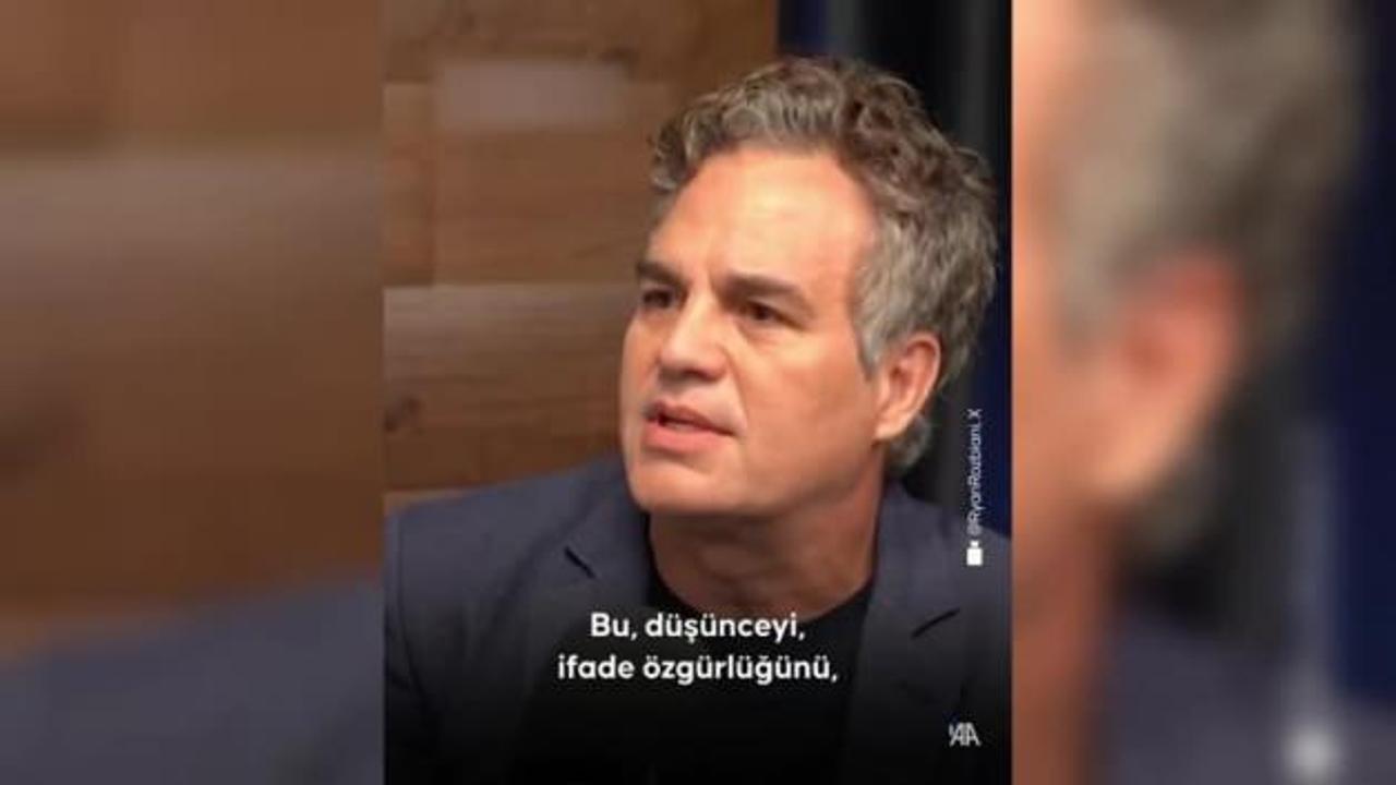 Yeşil dev adam Ruffalo'dan İsrail'e 'dev' tepki: Başkalarının ülkesini çalamazsınız