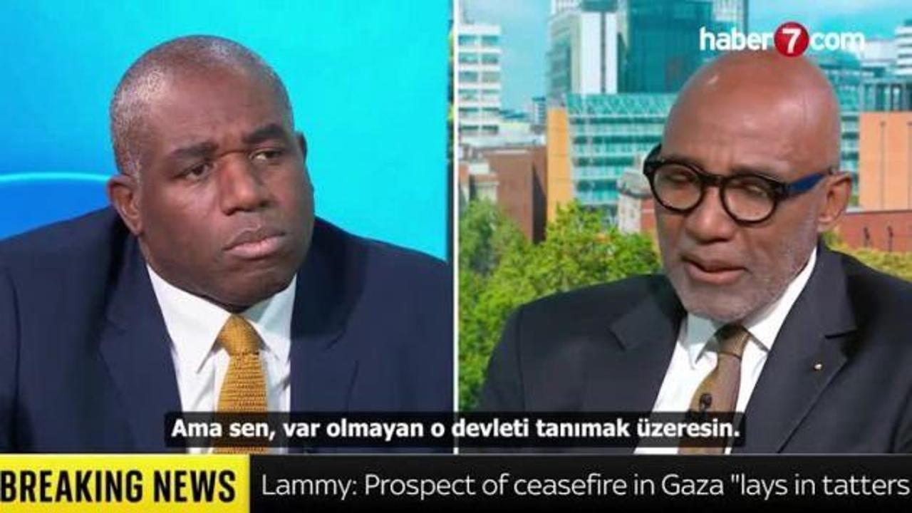 Siyonist sunucu İngiltere Dışişleri Bakanı'na canl…