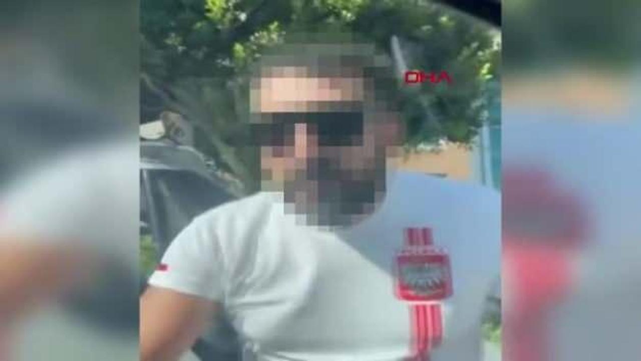Tartıştığı sürücünün önünü kesip aracının camını yumrukladı