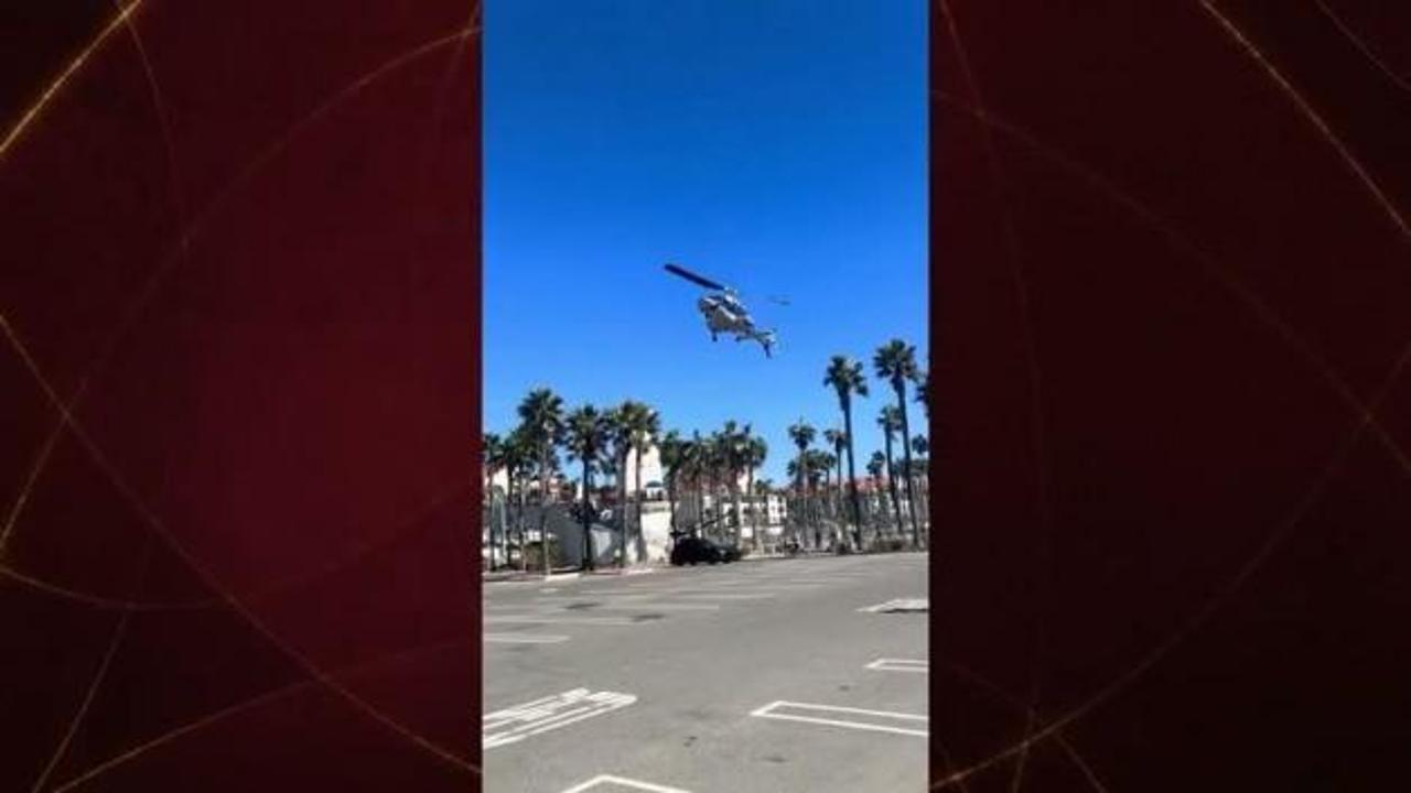 ABD'de helikopterin yere çakıldığı anlar ortaya çıktı!