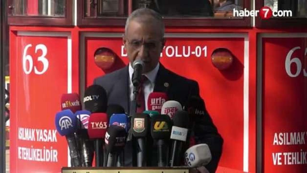 Şanlıurfa'da Divanyolu trafiğe kapandı, Nostaljik Tramvay seferleri başladı