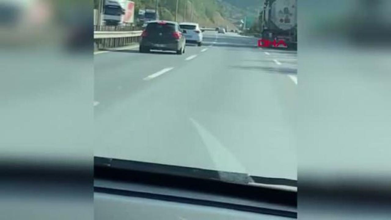Trafikte aracı sıkıştıran maganda tutuklandı