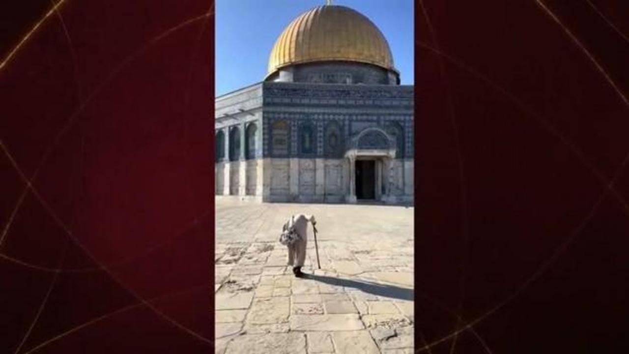 70 yıldır Mescid-i Aksa'da nöbette!