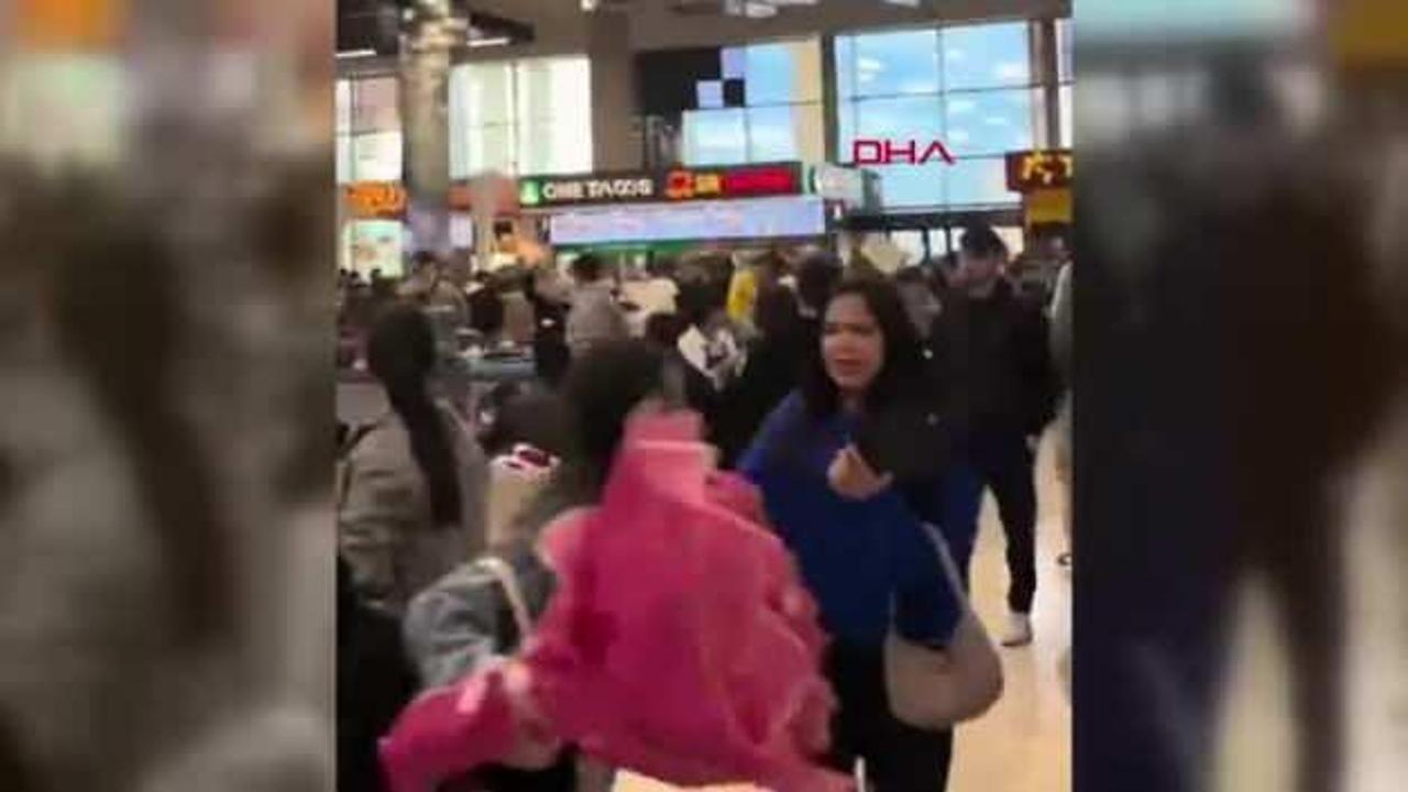 AVM'de "Ne bakıyorsun? kavgasında ortalık karıştı