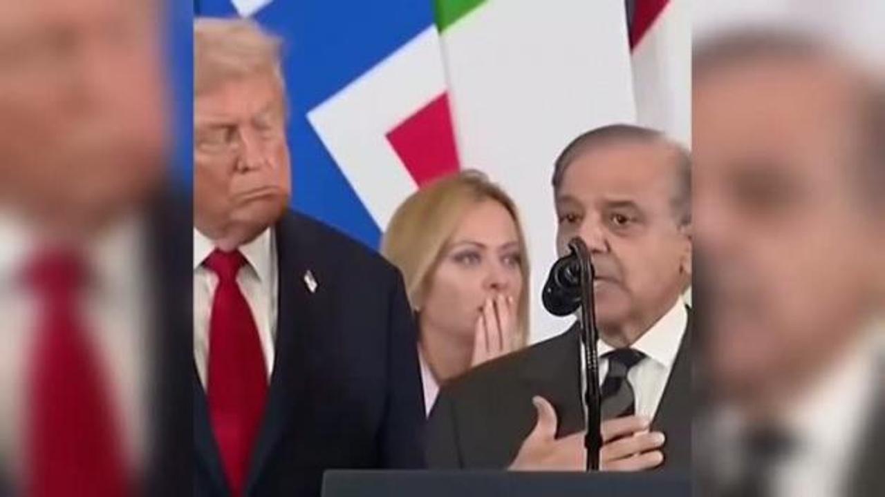 Şahbaz Şerif'in Trump sözleri, Meloni'yi dumura uğrattı! Tavırları dünyada gündem oldu