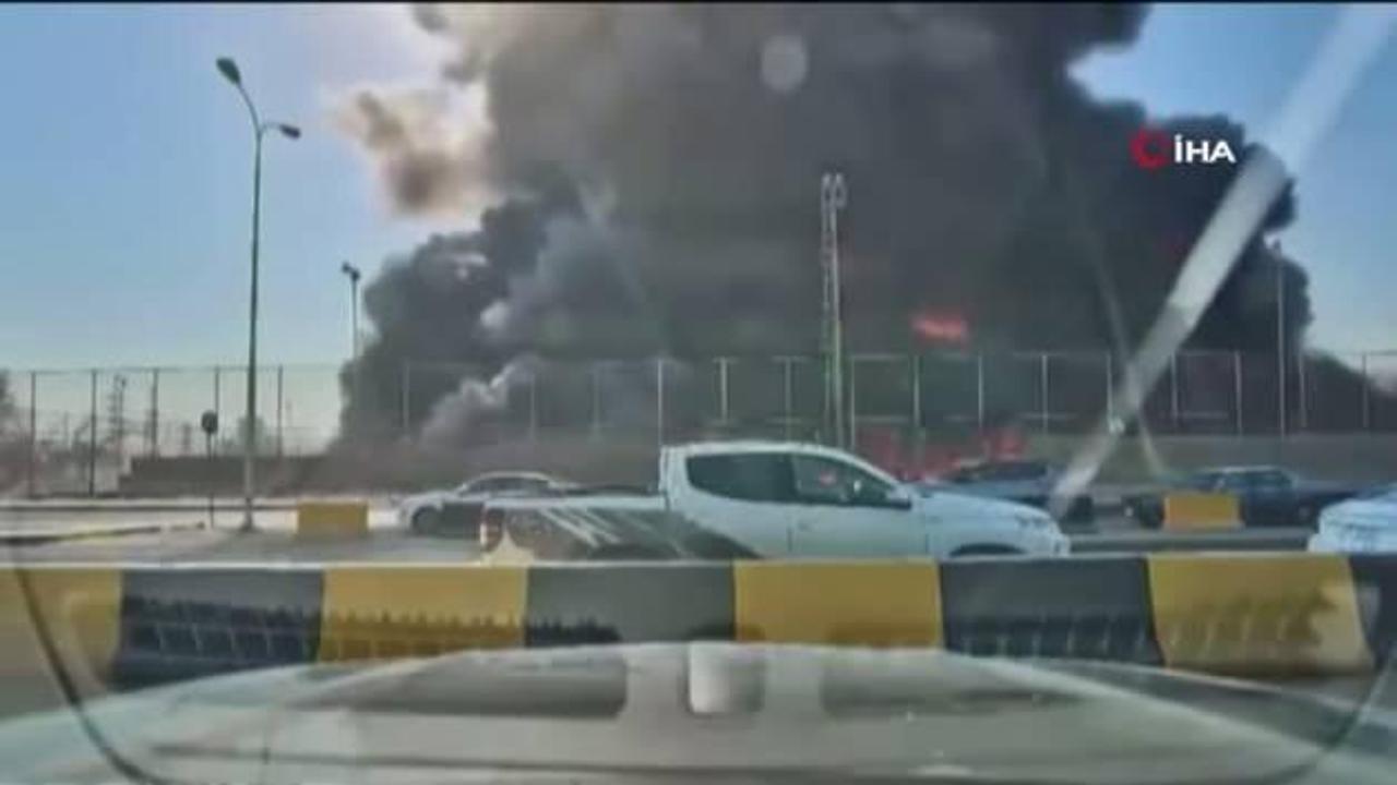 Irak’tan korkutan görüntü! Petrol sahasındaki dev patlamada 1 kişi öldü