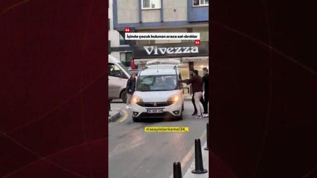 İstanbul'da maganda dehşeti: Bebekli araca saldırdılar