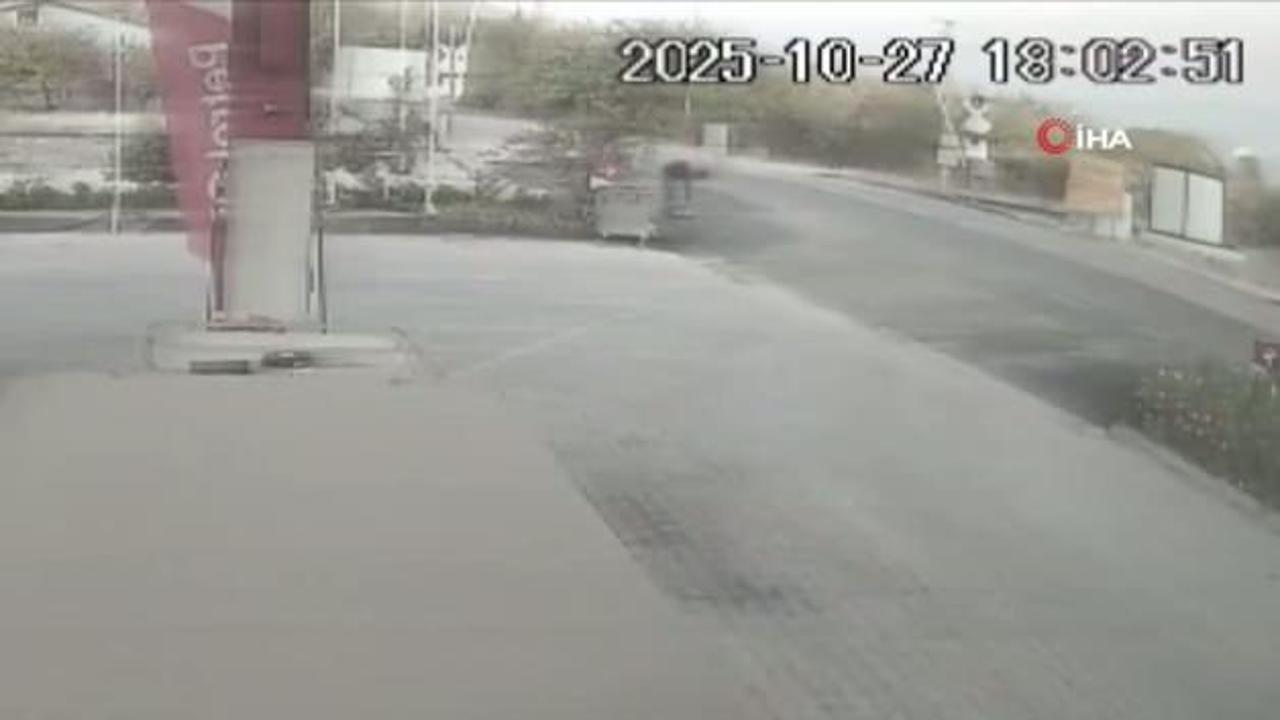 Eniştesine araçla çarpıp kaçtı: O anlar kameraya yansıdı
