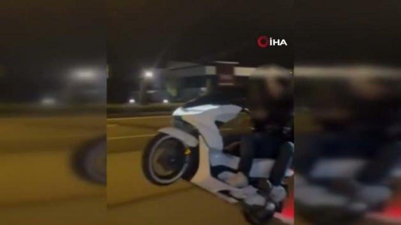 Motosikletli maganda hakkında ekipler gereğini yaptı