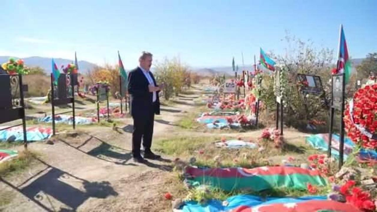 Mustafa Destici’den Ağdam Şehitliği’nde mesaj: “Karabağ Türk’ün öz yurdudur”