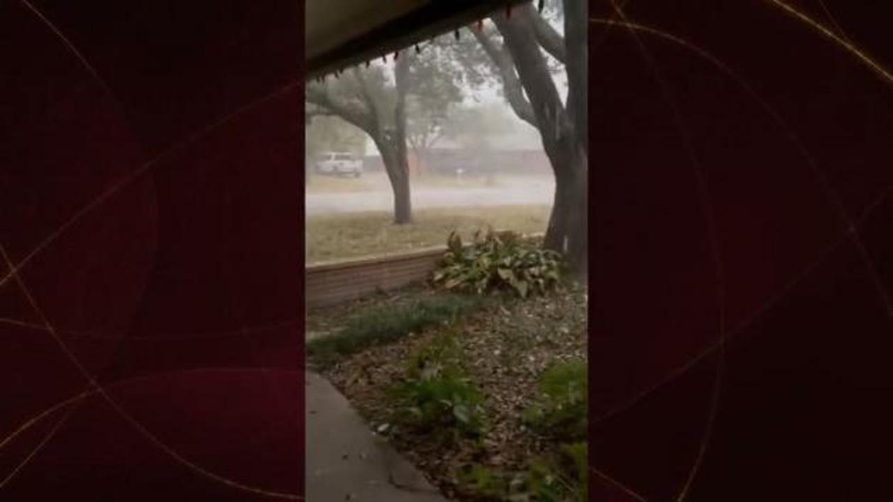 ABD'yi şiddetli dolu yağışı vurdu! Görüntüler herkesi ürküttü