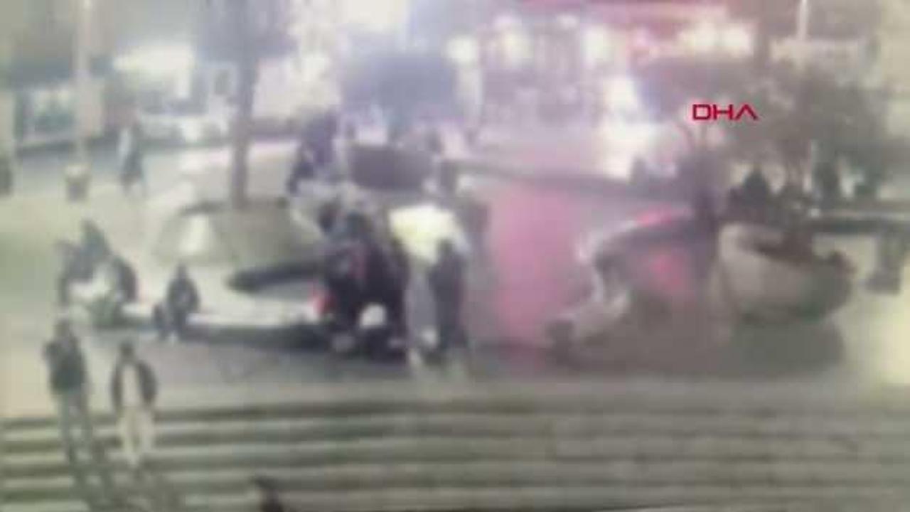 Taksim'de kapkaç terörü! Şüpheli kaptı ama kaçamadı