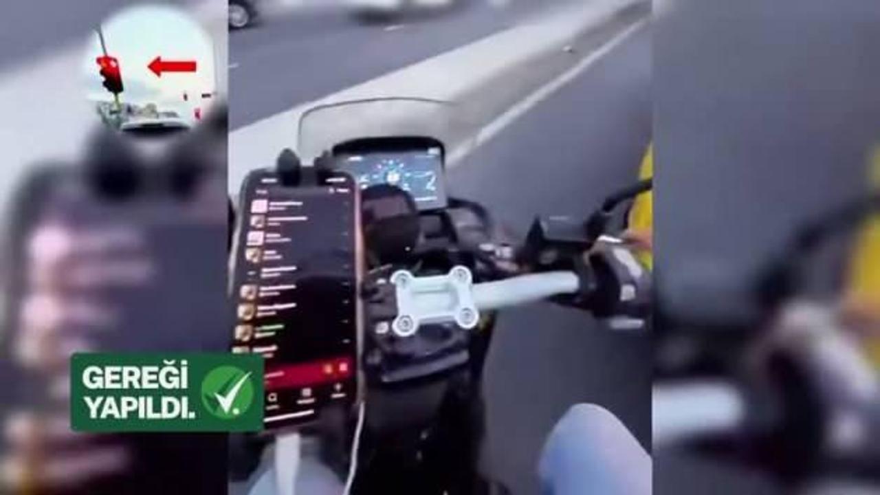 Trafikte akrobatik hareketler yapan maganda hakkında gereği yapıldı