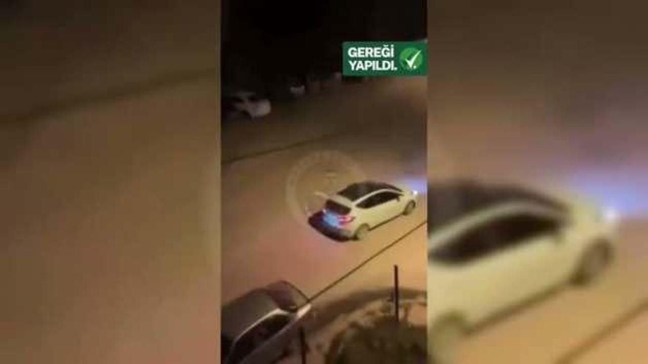 Drift atıp mahalleliyi ezmeye çalışmıştı: Maganda hakkında gereken yapıldı!