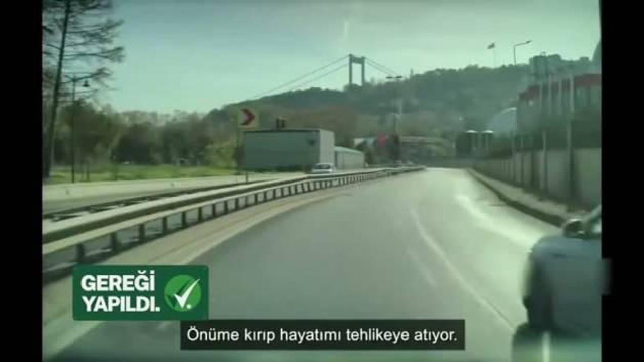 Sarıyer'deki trafik magandası hakkında "gereği yapıldı"