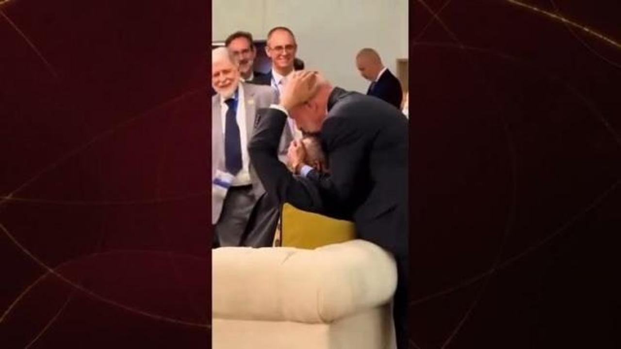 Lula ve Ghebreyesus'un güldüren görüntüsü!