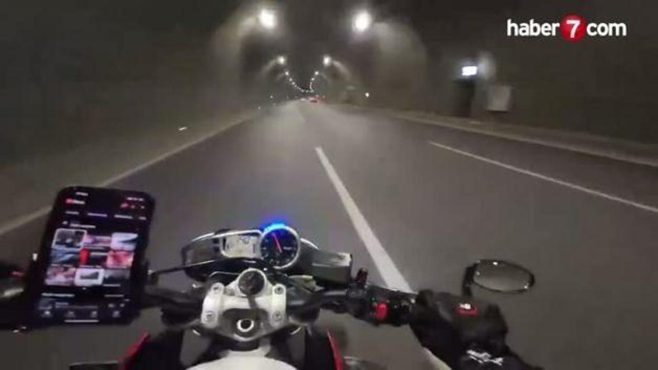 190 km hızla tünele daldı! Ölümden dönünce küfrü bastı