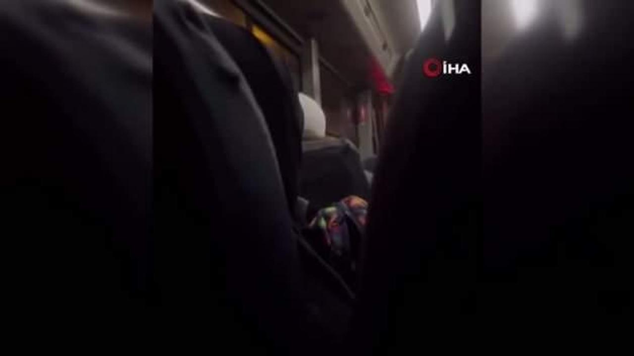 Minibüs şoförü kart basmayan öğrencilere beddua etti!