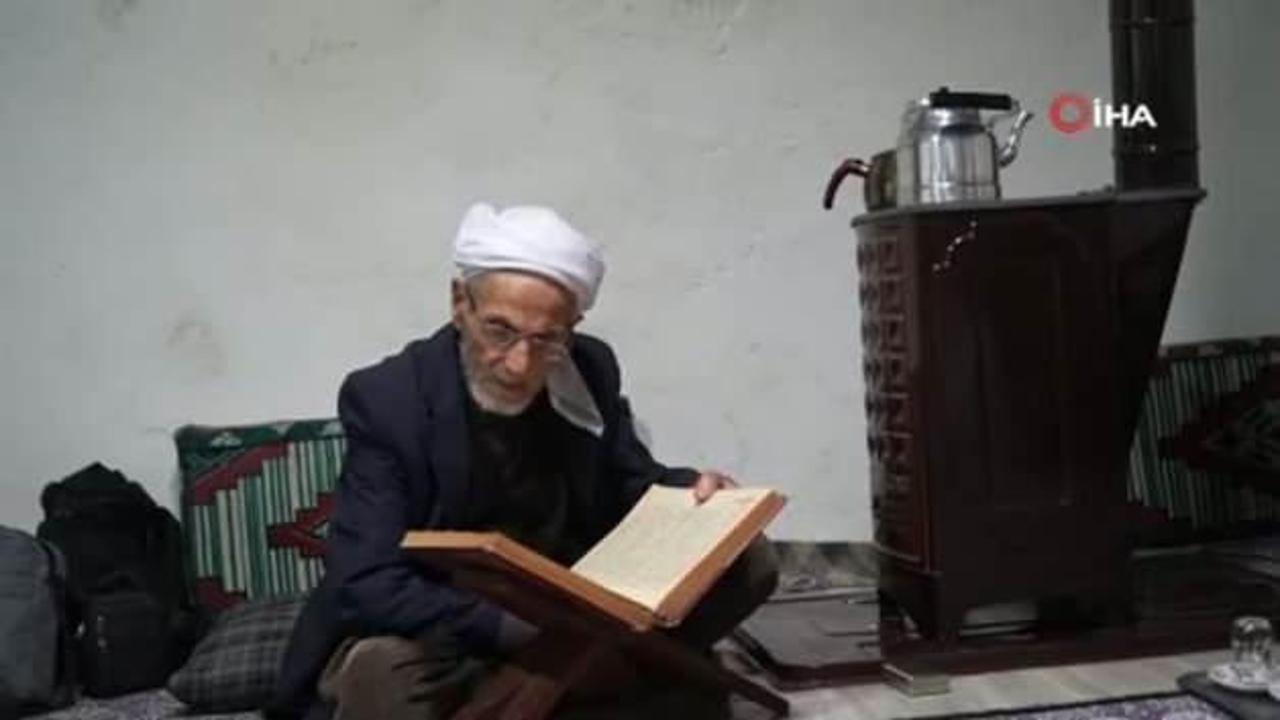 Muş’ta 86 yaşındaki Rüstem dede 50 yıldır sadece çay ve gofretle yaşıyor