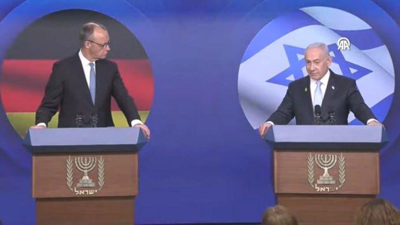 Netanyahu Almanya Başbakanı Merz'in yüzüne söyledi: Almanya'da olduğu gibi Gazze'de de olsun