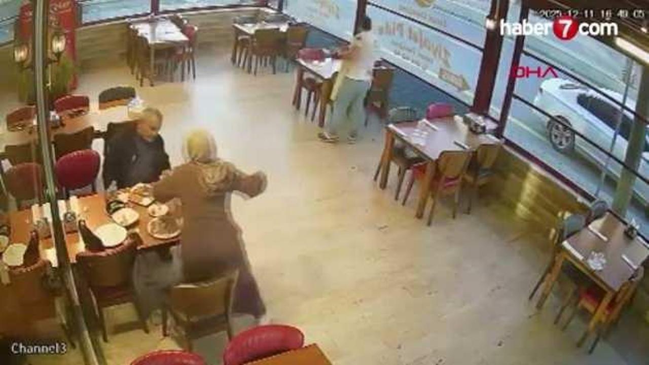 Aydınlı pidecinin müşterisini kalp masajıyla hayata bağladığı anlar kamerada