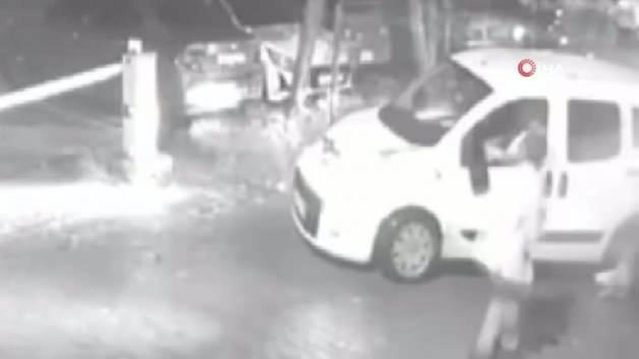 Acemi sürücü aynı araca defalarca çarpınca ortalık savaş alanına döndü