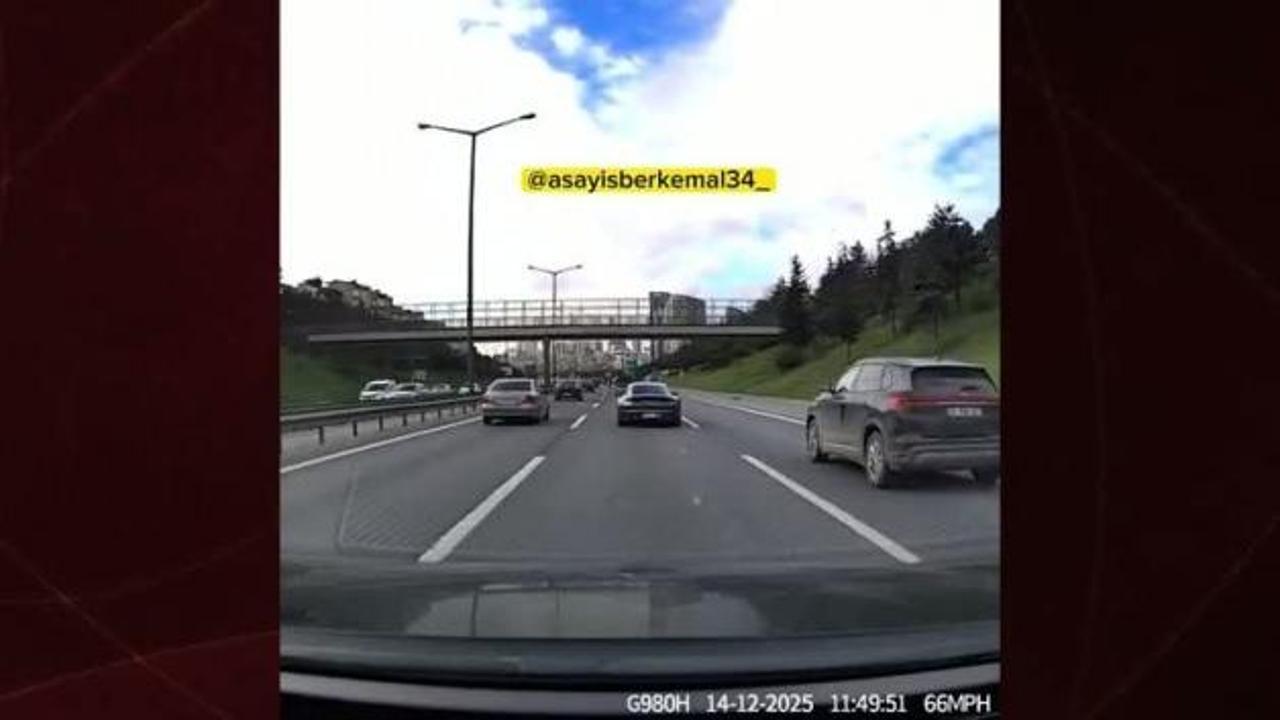 Trafikte makas atan maganda bu sefer kaçamadı!