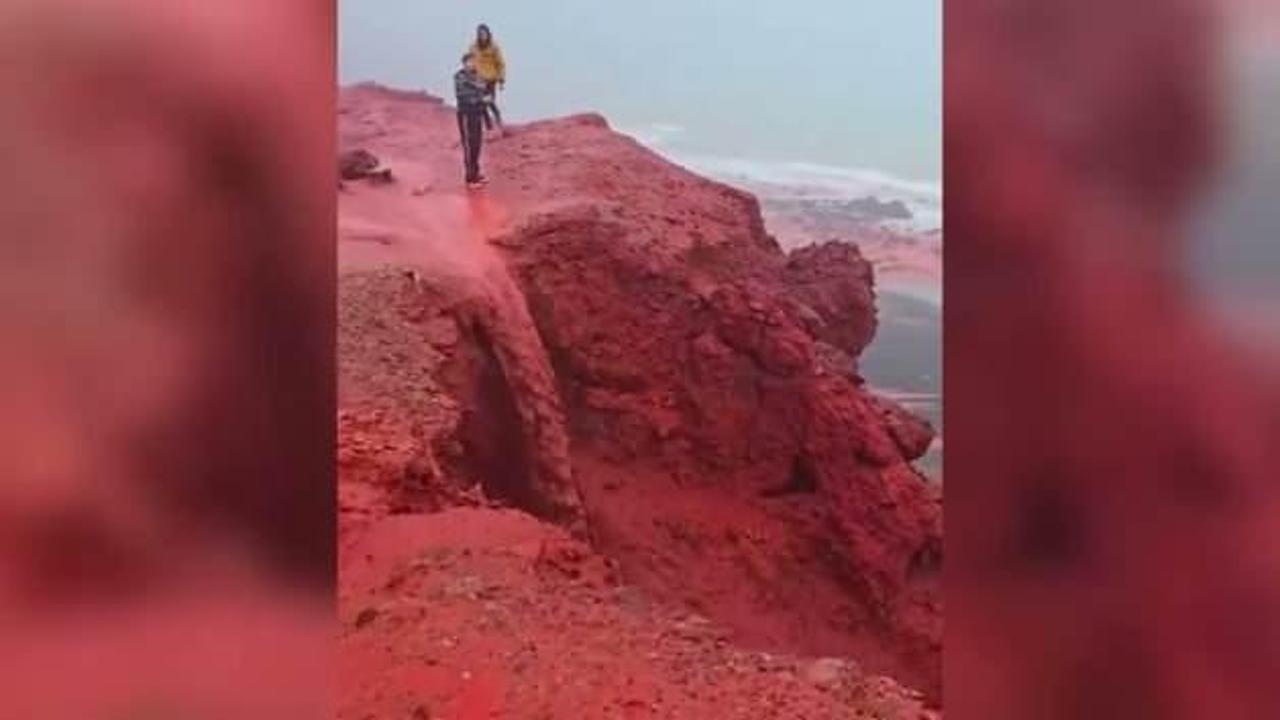 İran’da ‘kan kırmızısı’ dalgalar sosyal medyayı salladı: Kehanet mi, bilim mi?