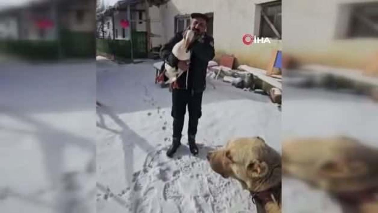 Kazından helallik istediği anlar sosyal medyada gündem oldu