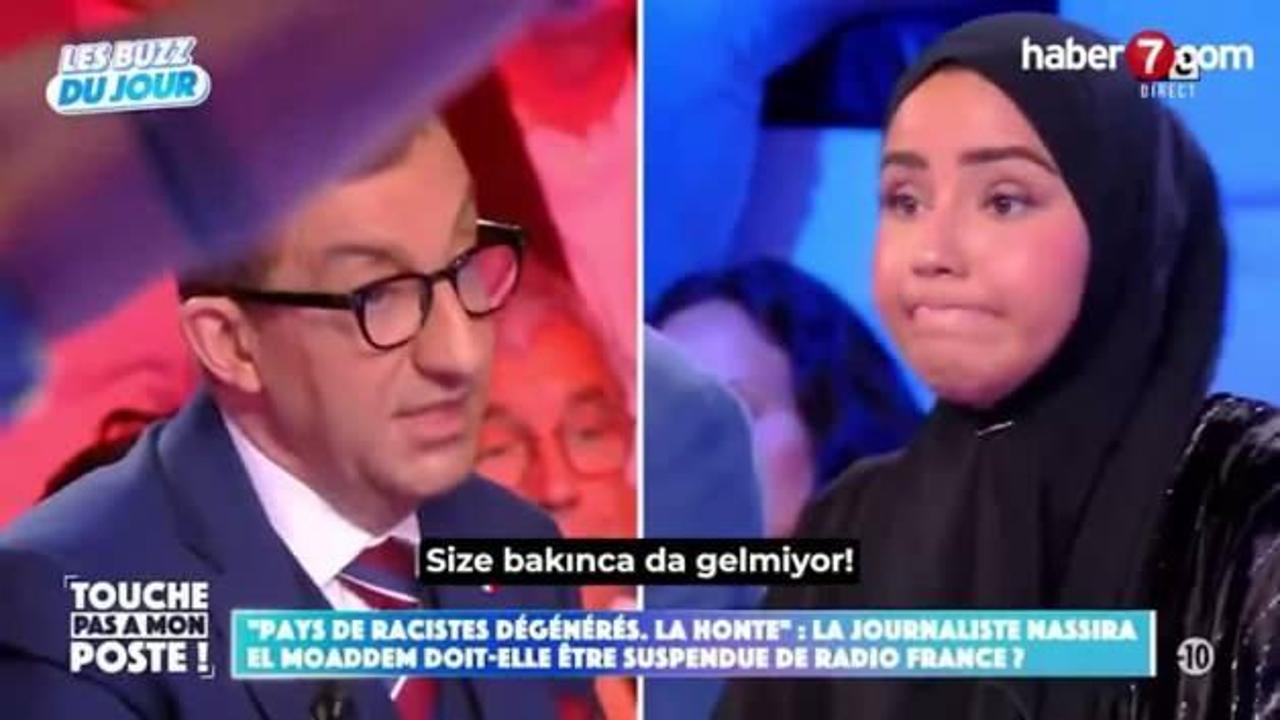 Avrupa'nın İslam kini canlı yayında! "Bedevi gibi giyinmişsin"