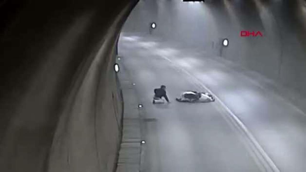 Amasya'da motosiklet sürücüsünün dikkatsizliği kaz…