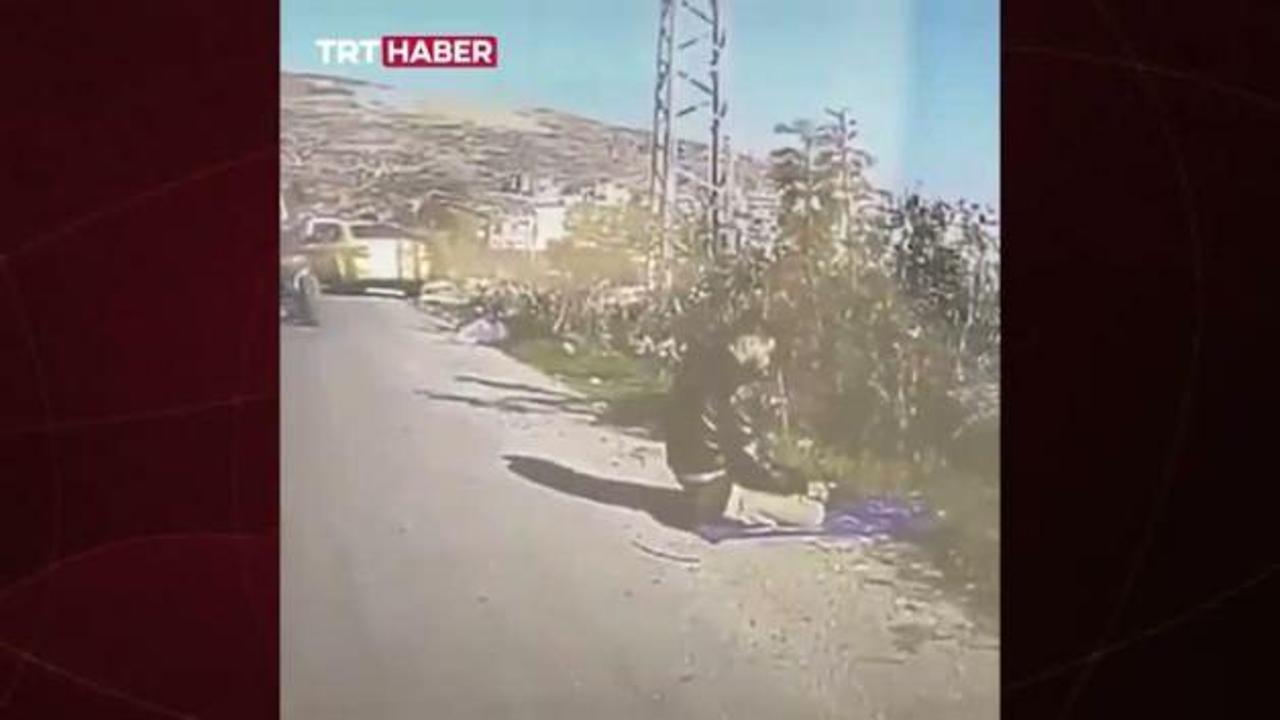İşgalci Yahudi'den alçak hareket! Aracını namaz kılan Filistinlinin üzerine sürdü