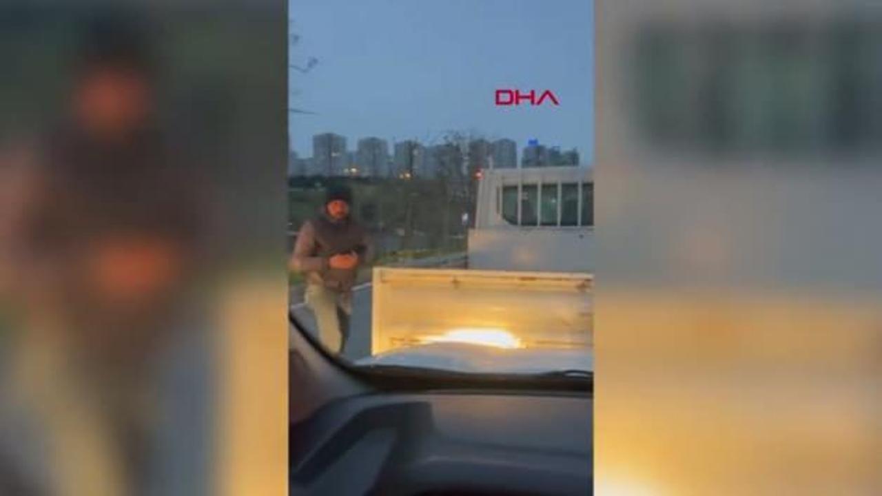 Yol verme kavgasında maganda "Senin ağzını burnunu kıracağım" tehdidinde bulundu