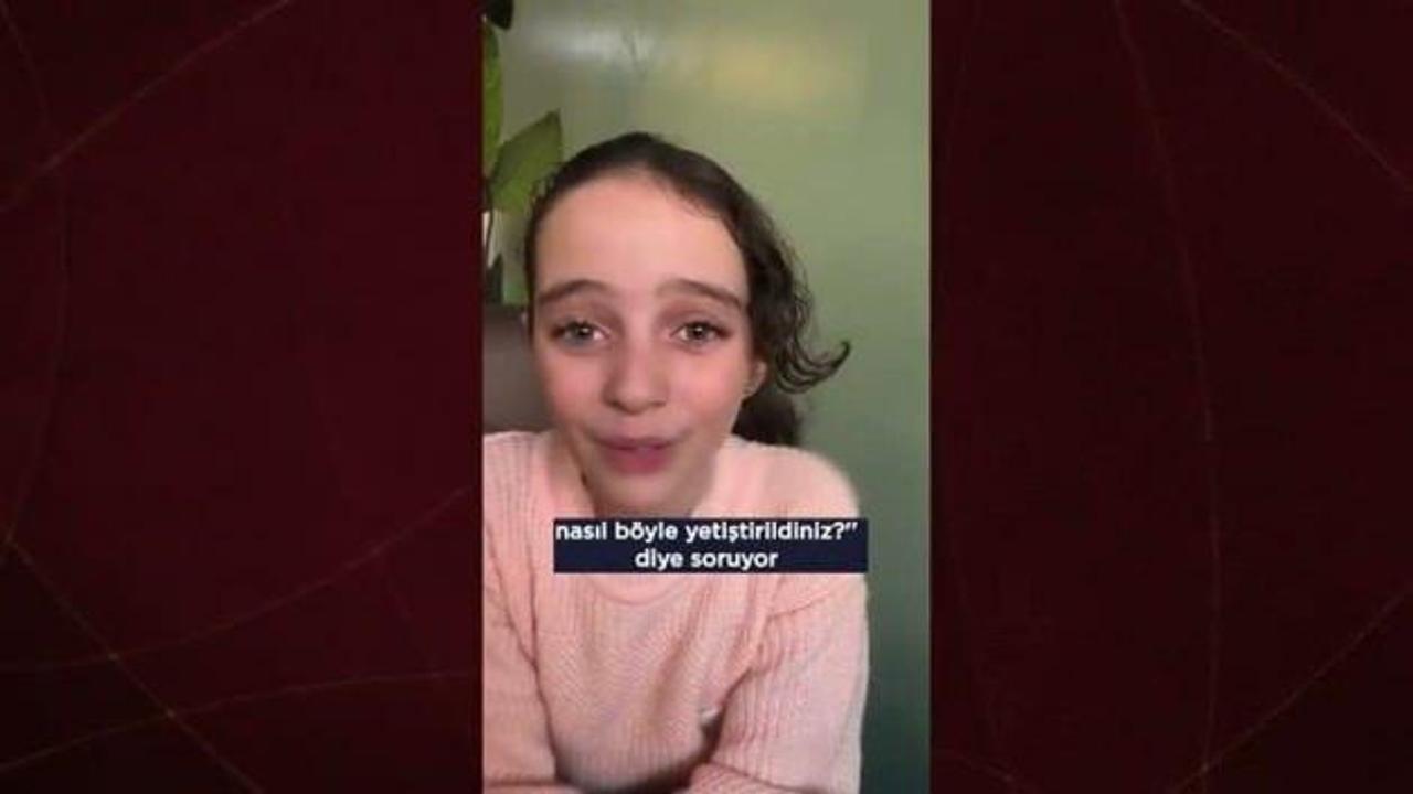 Gazzeli Nesrin sözleriyle dünyaya ders verdi! işte Gazzeli çocukların sırrı