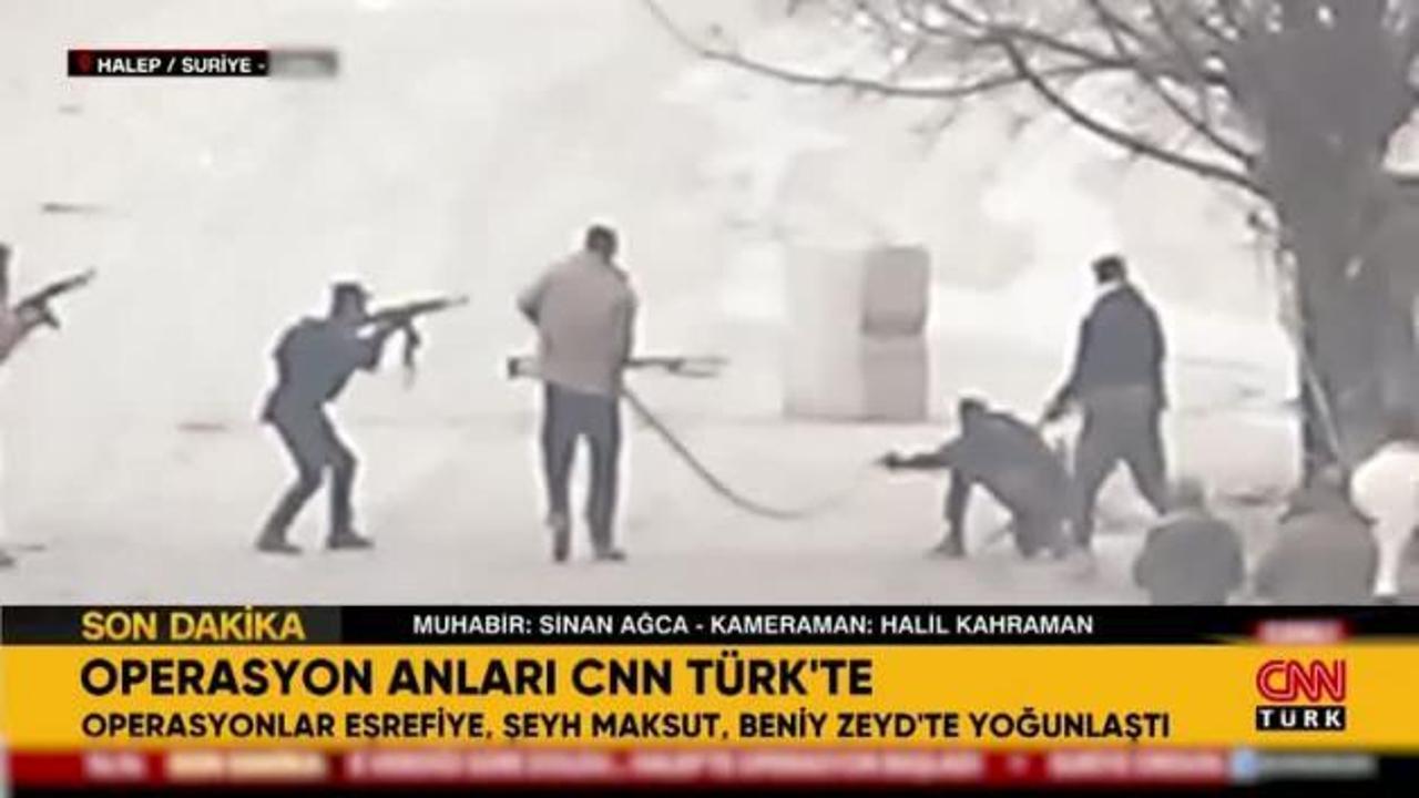Suriye’de yaşanan sıcak çatışma anları canlı yayında görüntülendi
