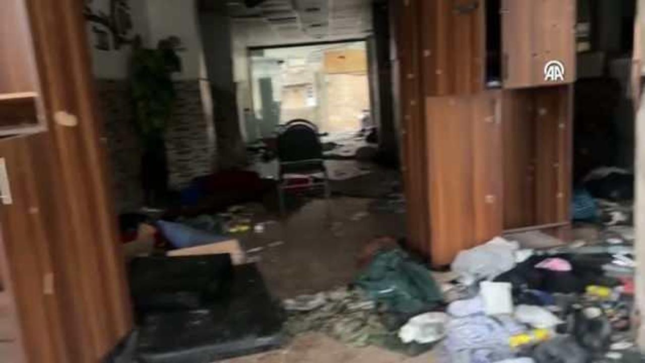 YPG/SDG'nin karargaha çevirdiği hastane görüntülendi