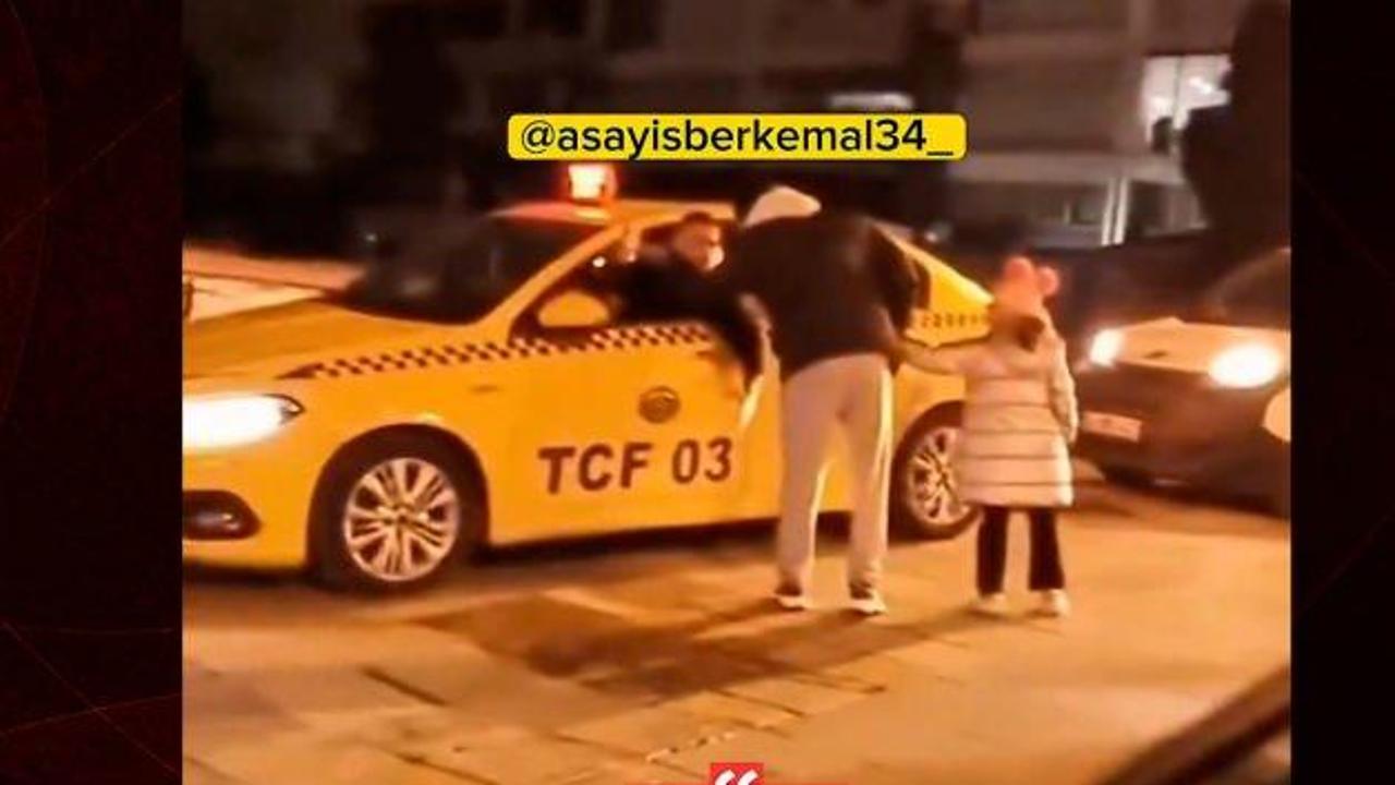 Hadsizliğin zirvesi! Kaldırımdan giden taksici yayaya küfür edip tehditler savurdu