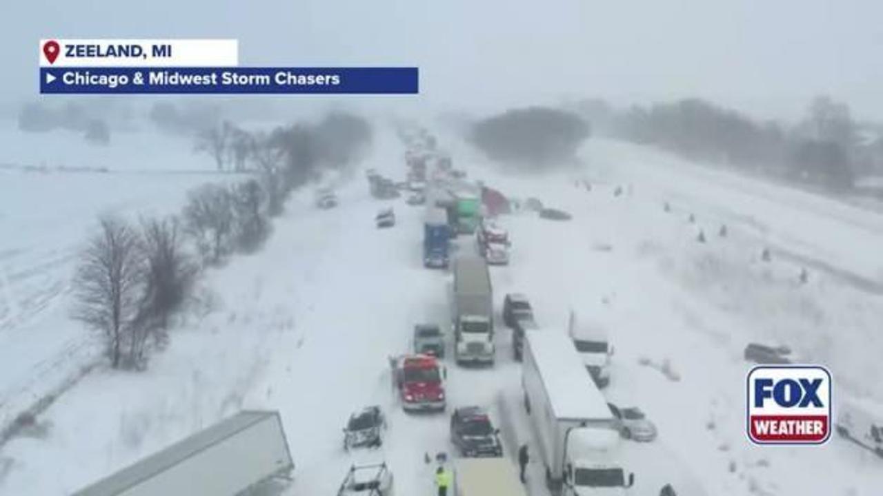 Michigan'da 100'den fazla aracın karıştığı zincirleme kaza meydana geldi!