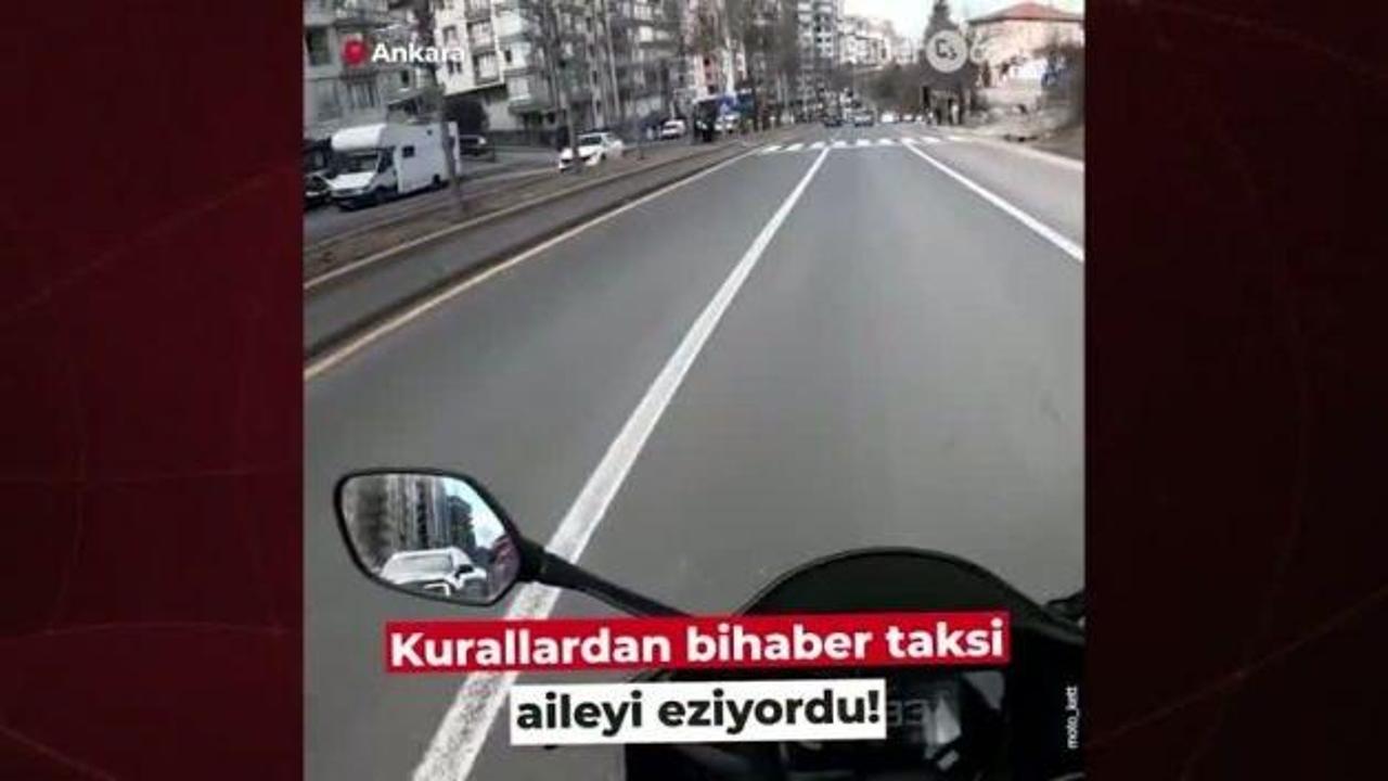 Ankara'da korkutan anlar: Yaya geçidinde ölümden kıl payı kurtuldular!