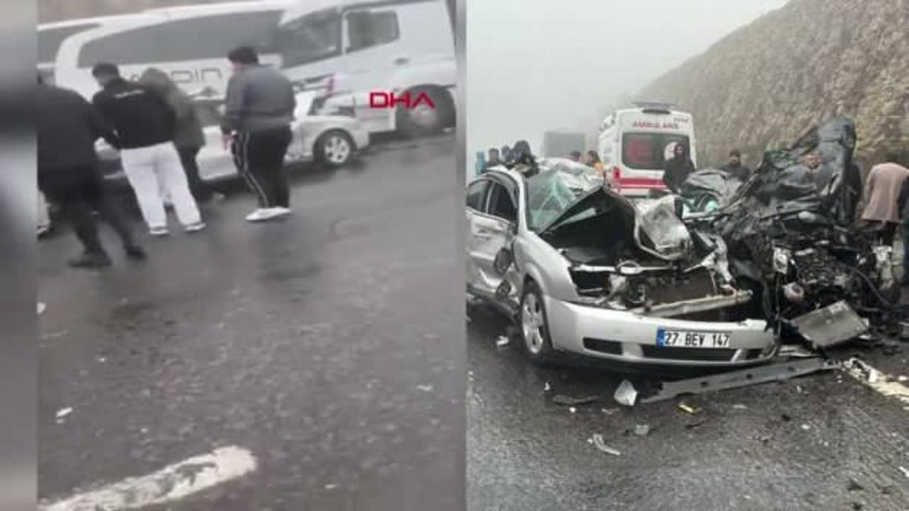 Gaziantep - Şanlıurfa otoyolunda zincirleme kaza; ölü ve yaralılar var