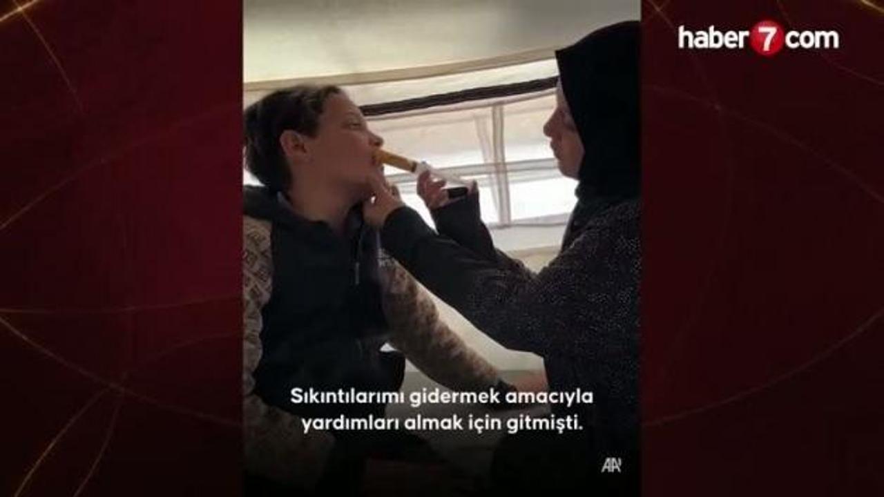 Gazze'de yürek burkan dram: Annesi yaralı oğlunu şırıngayla besliyor